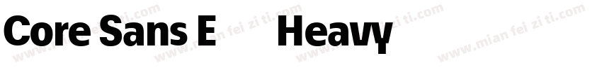Core Sans E 85 Heavy字体转换